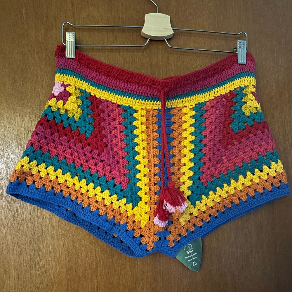 Farm Rio crochet shorts NWT XS